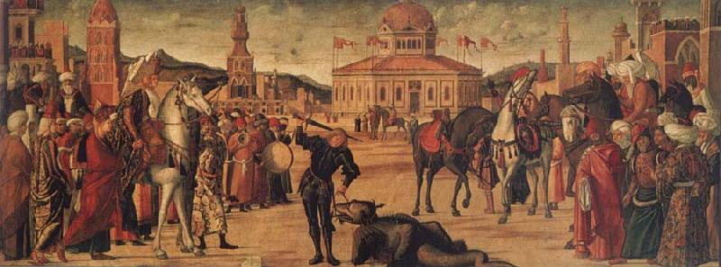 Vittore Carpaccio Triumph of St. George Sweden oil painting art